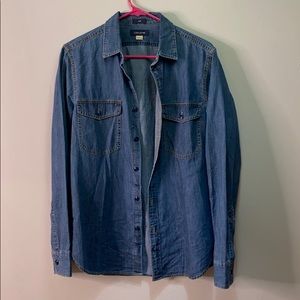 J Crew Denim Button Up Shirt